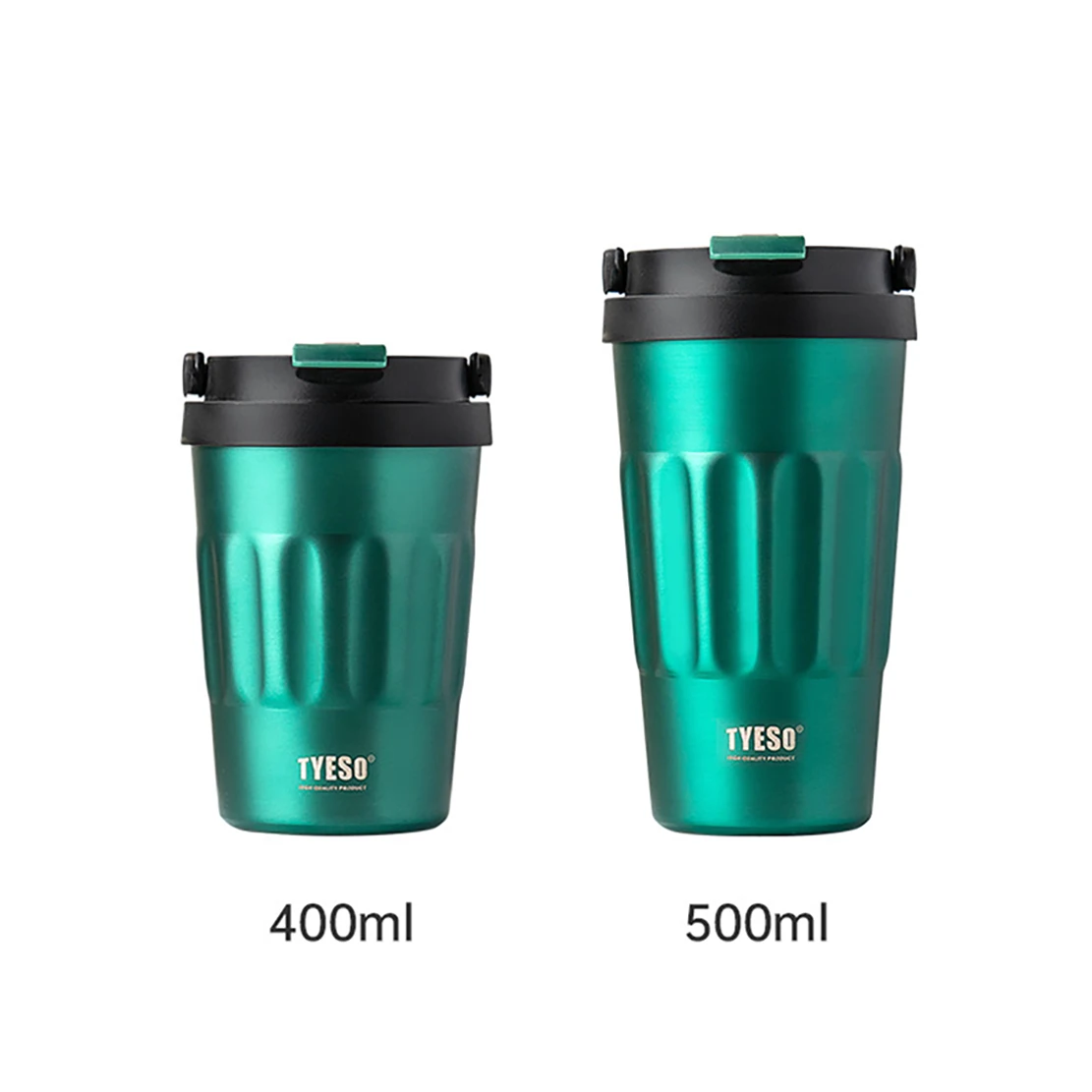 

Tyeso 500ml Vintage Metal Thermos Coffee Cup Portable Stainless Steel Water Cup Creative Handle Tumbler