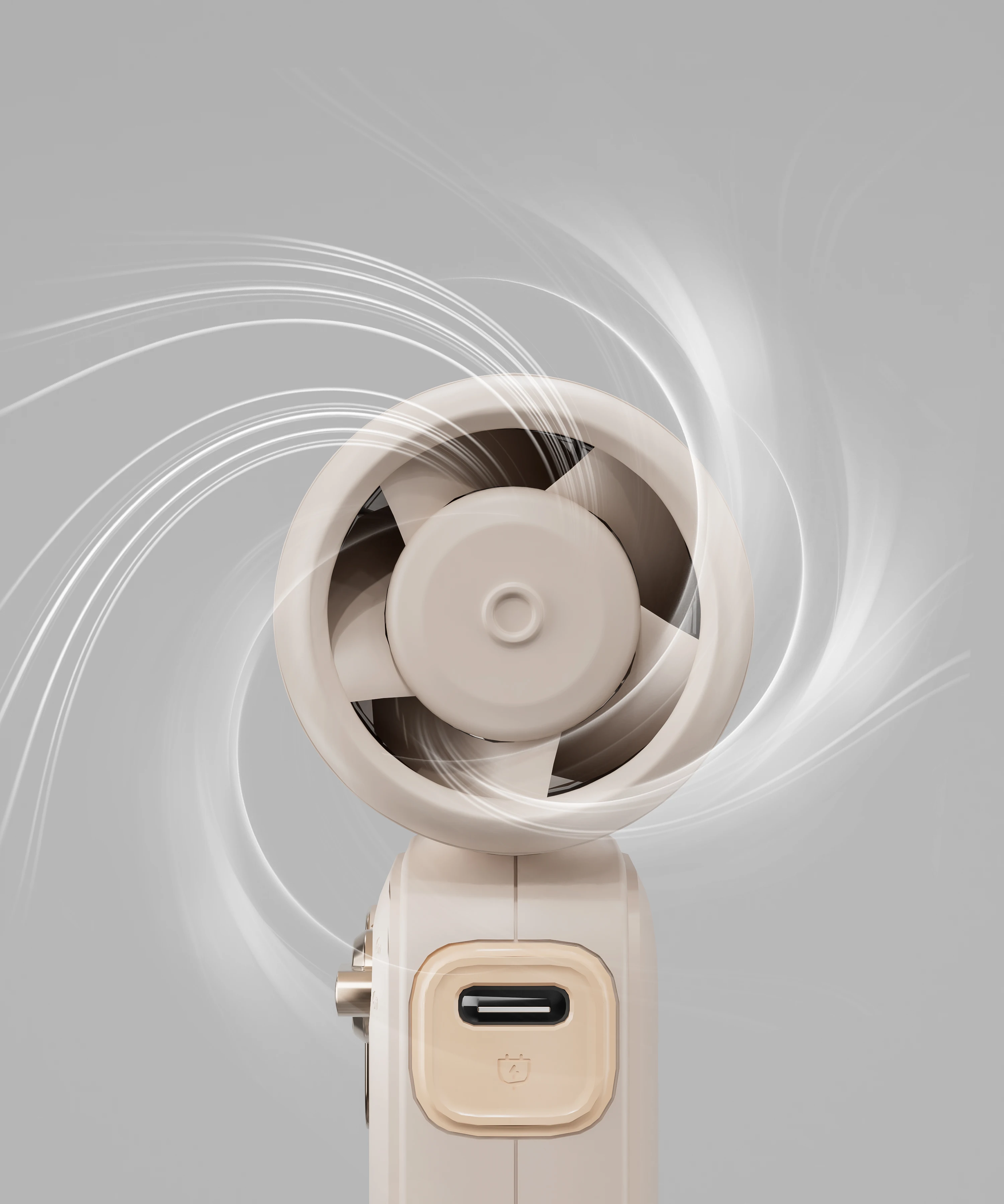 Digital Display 100 Speed Handheld High-Speed Fan USB Charging Portable Folding Fan Desktop Mini Fan