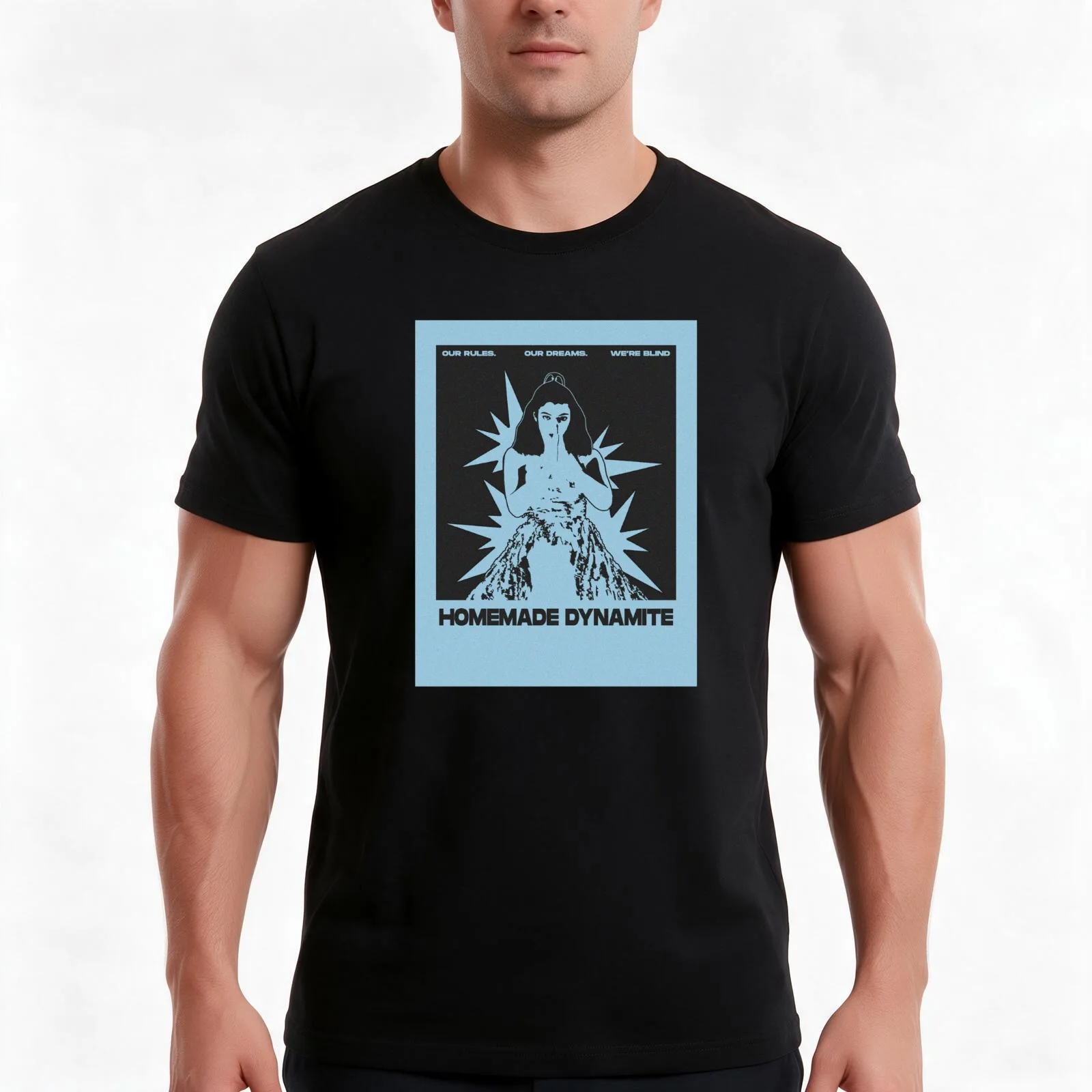 Homemade Dynamite Retro T-Shirt Summer Casual Cotton Tee Oversized Streetwear Tops Vintage Graphic Print Unisex Men Women