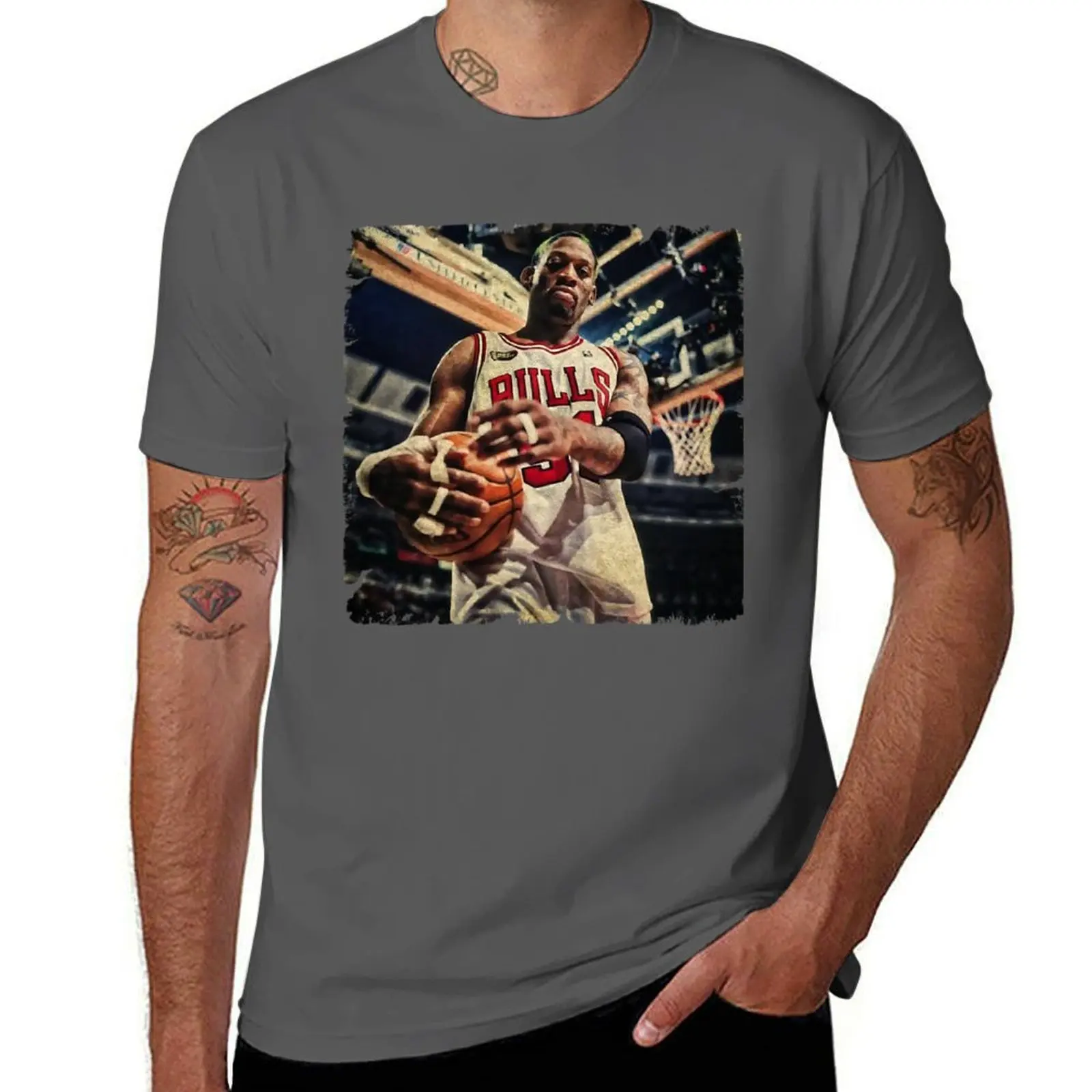 

Футболка Dennis Sport Rodman (5), футболки с рисунком для мужчин, мужская футболка, хлопковая мужская футболка, роскошная футболка