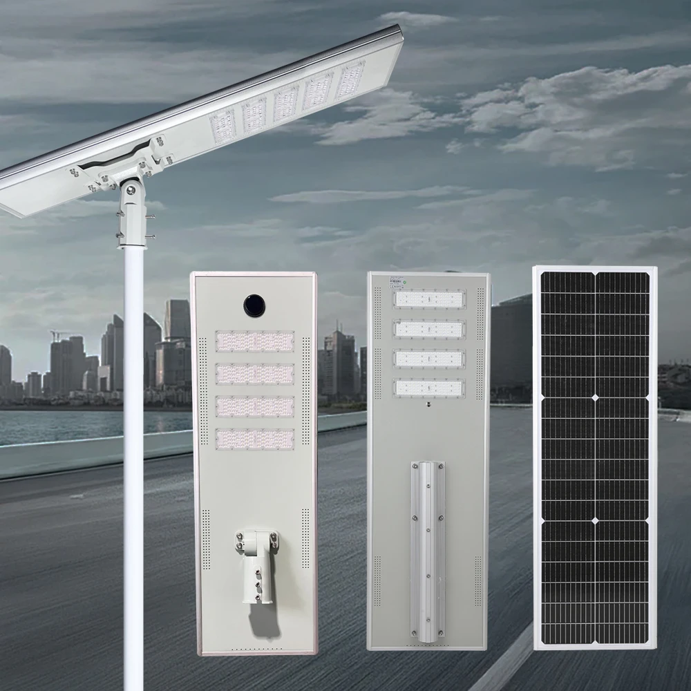 Outdoor Waterproof 25w 30w 40w 60w Dusk to Dawn Sensor Automatic Lighting Solar Powered Rechargeable Street Light Road Lamps