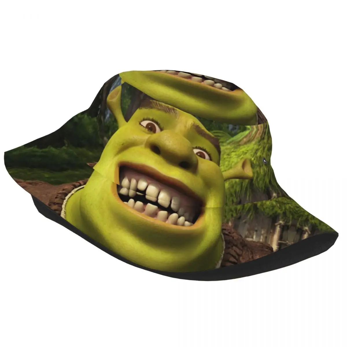 Vocation Getaway Headwear Shreks Smile Memes Accessories Bucket Hat Trendy Teen Sun Hats Cartoon Ispoti Hat Fishing Cap Vacation