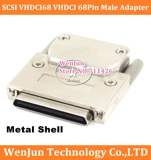 NEW SCSI VHDCI68M-DAS VHDCI 68Pin CN68 Male Metal Shell Adapter Connector 68 pin male free shipping