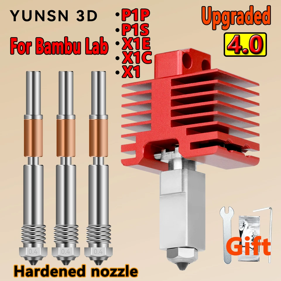 Upgrade TZ4.0 Hotend Kit For BambuLab P1S,P1P,X1,X1C,X1E New One