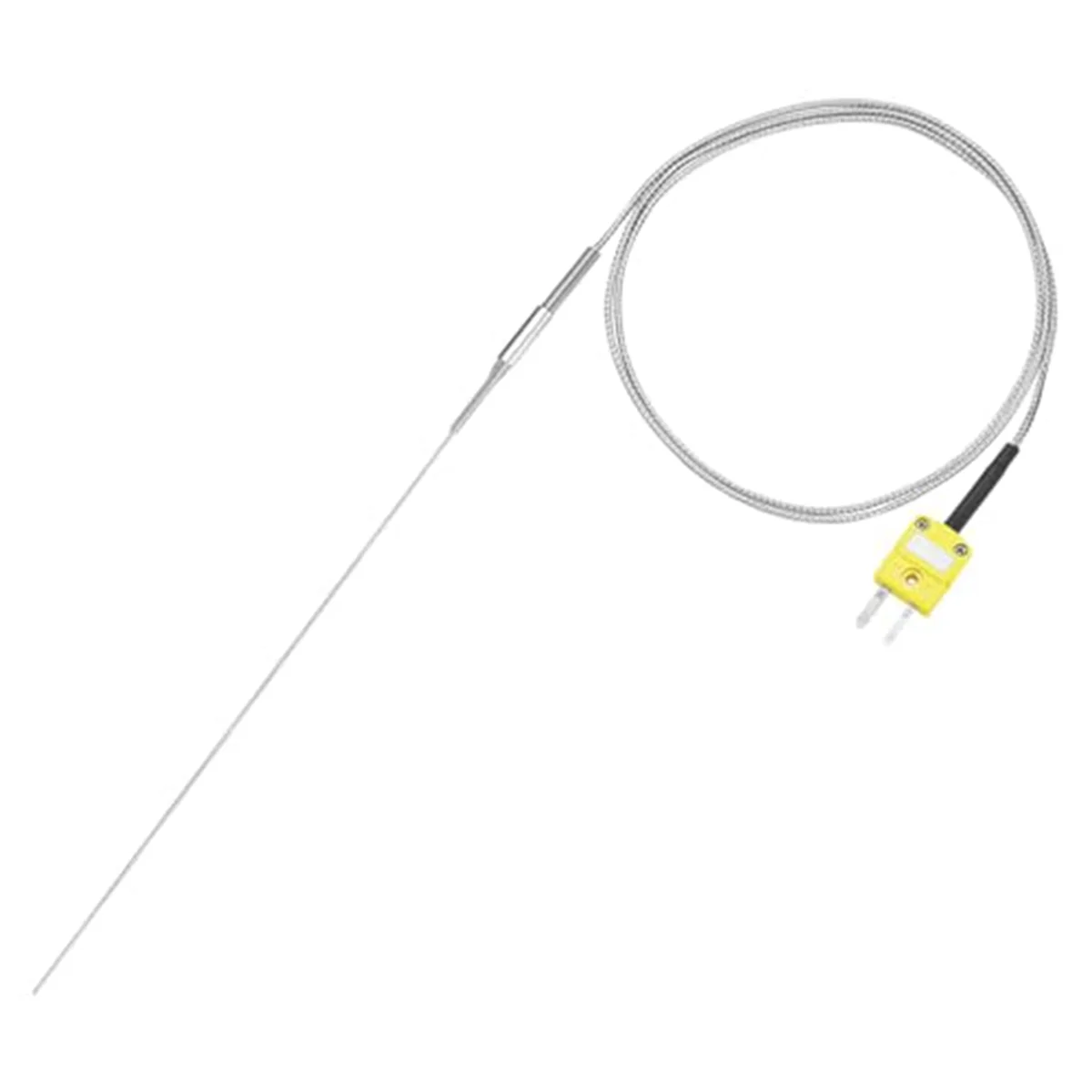 K Type Thermocouple with Plug, Meter Temperature Sensor Probe -50 to 1100°C,3.3ft Wire 2.5x300mm