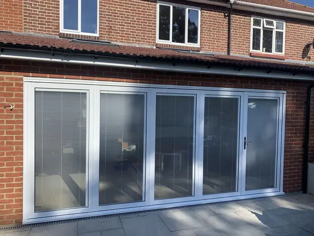 Factory Exterior Garage Door Thermal Break Bifold Accordion Doors Aluminum Glass Insulated Patio Bi Folding Door with Best Price 3