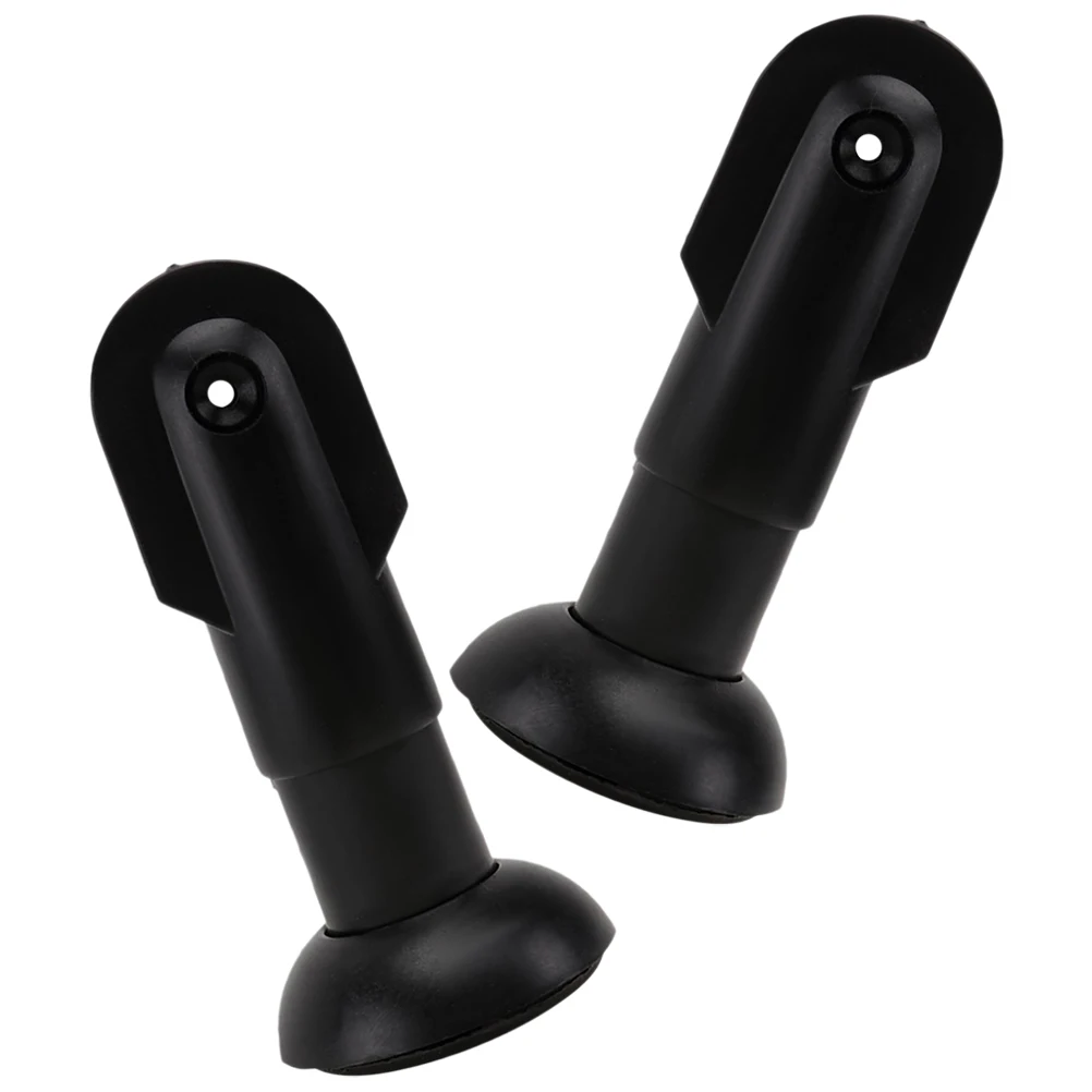 

2pcs Partition Support Feet Lightweight Durable Black Plastic Hardware Bathroom Toilet Restroom Shower Door Fittings Bracket