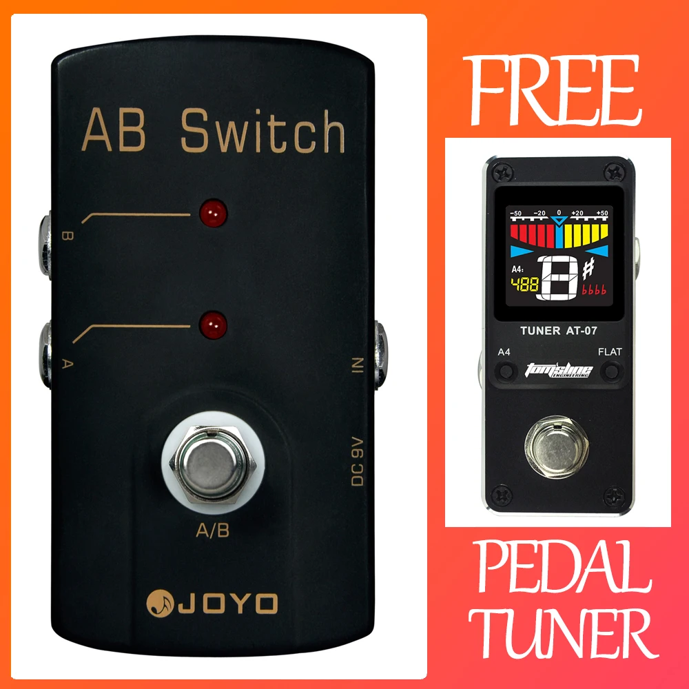 

JOYO JF-30 AB SWITCH Guitar Effect Pedal Guitar Pedal Tone Loss Diagnose A/B Test Between Two Output Effect Pedals Guitar Parts