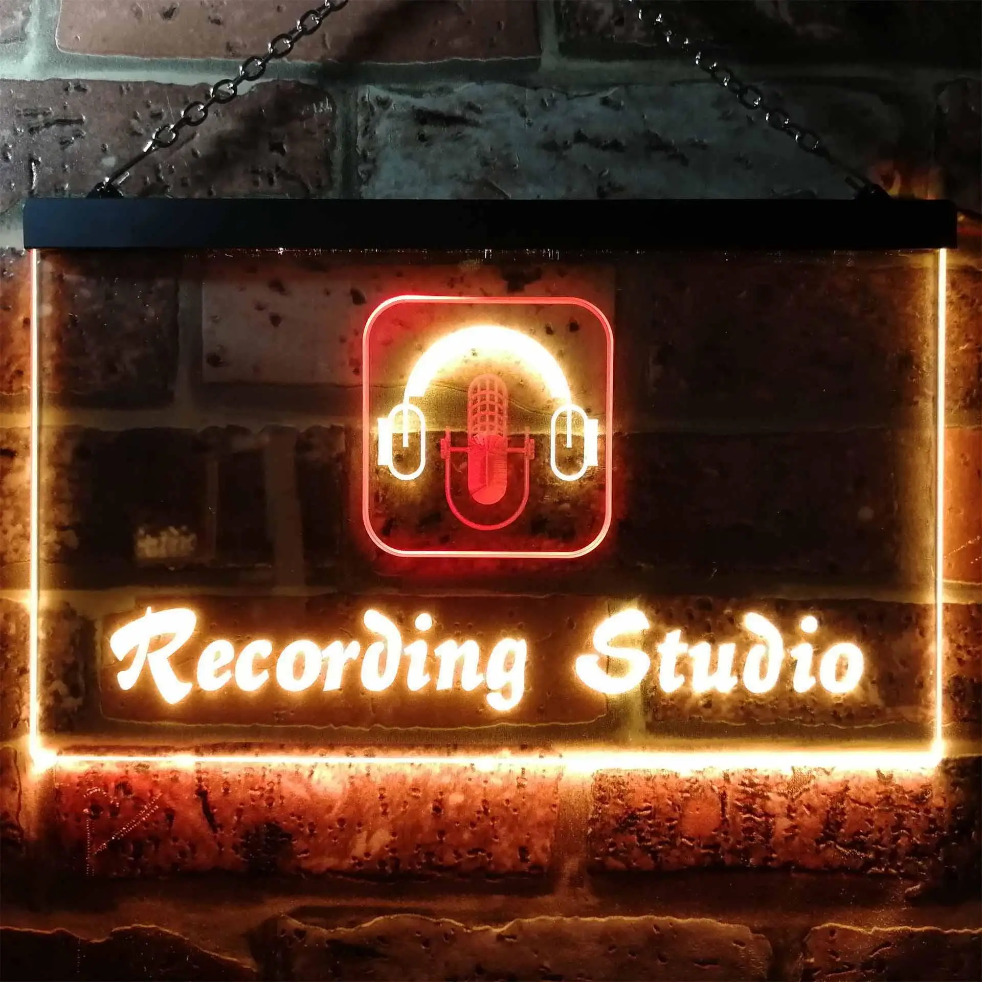 

Студийный микрофон для записи, двухцветный светодиодный неоновый знак st6-i0801