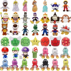 Super Mario Bros Plush Doll Mario Luigi Yoshi Peach Bowser JR Mushroom Peluche Dolls Koopa Troopa Backpack Anime Cartoon Plushie