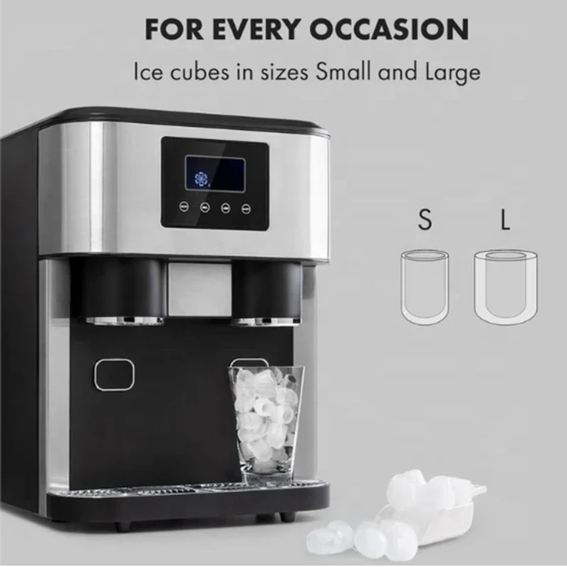 도매 10-15kg / 24시간 제빙기 레스토랑 바 전문 상업용 냉음료 휴대용 큐브 제빙기