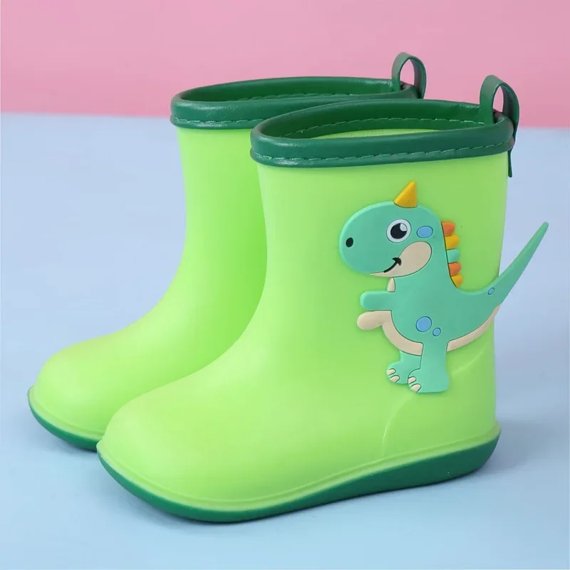 장화 Children Rain Boots Water Boots Cute Girls Rain Boot Baby Rain Boots Light Boys Shoe Fashion Dinosaur Kids Shoe Botas De Agua