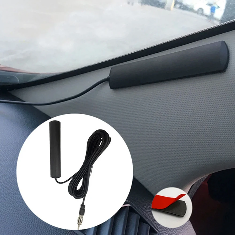 DC 5-12V Car Electronic Radio Antenna Car Hidden Amplified Antenna 85-860Mhz Signal Amplifier Booster Antena for Truck Boat Auto