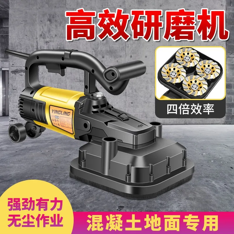 Industrial Dust-Free Concrete Floor Grinder, Epoxy Coating Grinding & Terrazzo Polishing Machine for Floor Refurbishment Work