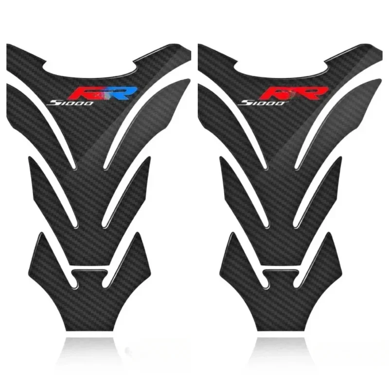 3D Carbon Fiber Motorcycle Fuel Tank Pad Cover Protector Decal Stickers For  S1000RR  S1000 RR LOGO