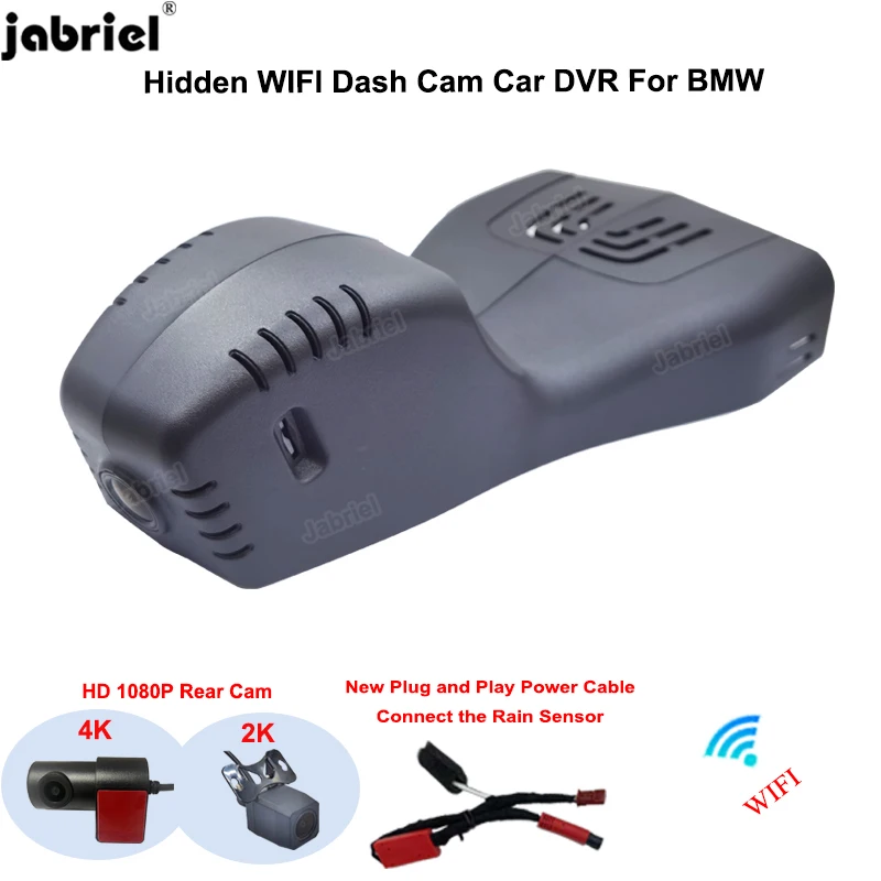 Jabriel New 4K Dash Cam for BMW 3 series G20 G21 330i 320d 330d 8 series 840i G14 G15 G16 for BMW X5 40i 30d 40d G05 X7 40i G07