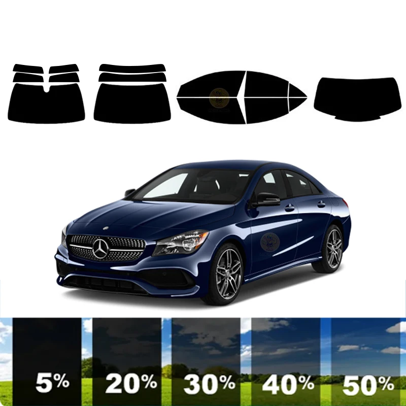 

precut Removable Window Tint Film Car 100% UVR 5%-70%VLT Heat Insulation Carbon ﻿For MERCEDES-BENZ CLA-CLASS 4DR SEDAN 2014-2019