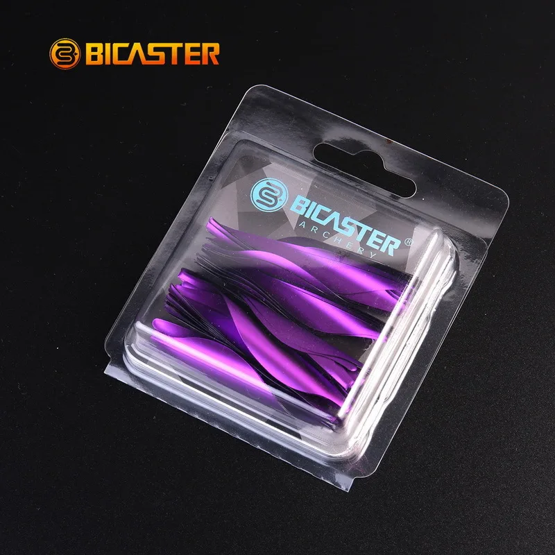 50pcs 1.75inch/2inch/3inch Arrow Fletches Spin Vanes Left/Right Wing Spiral Plume Fletching Archery Accessories