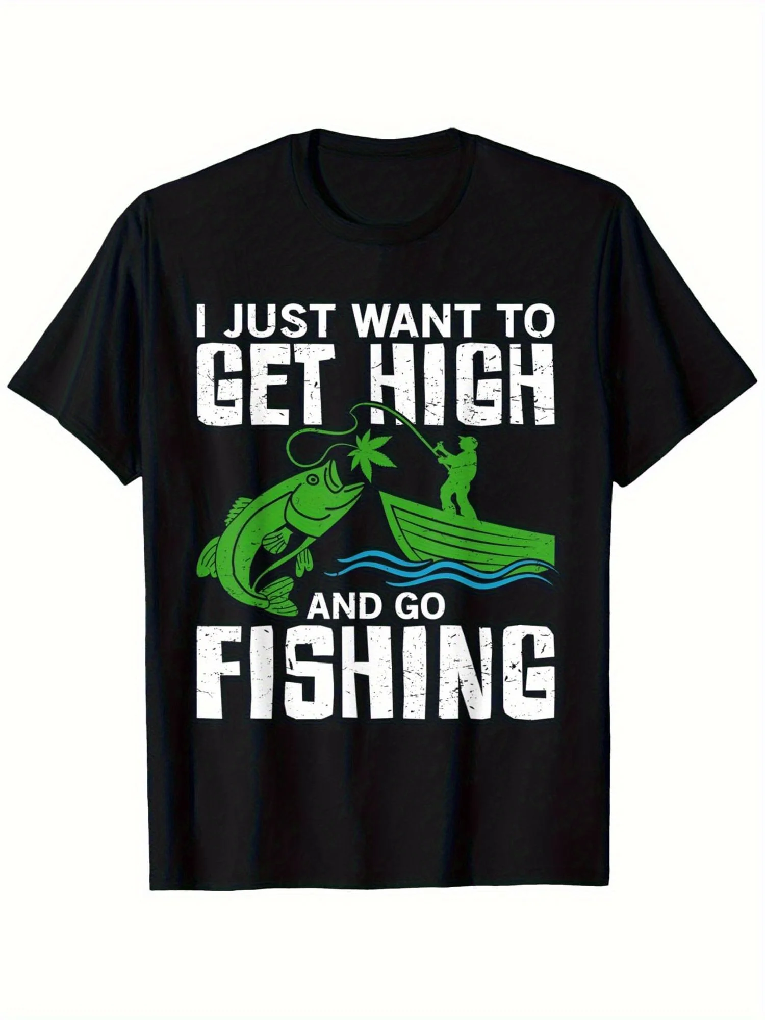 Men's 420 Culture Fishing Theme T-Shirt —— Features the Slogan 