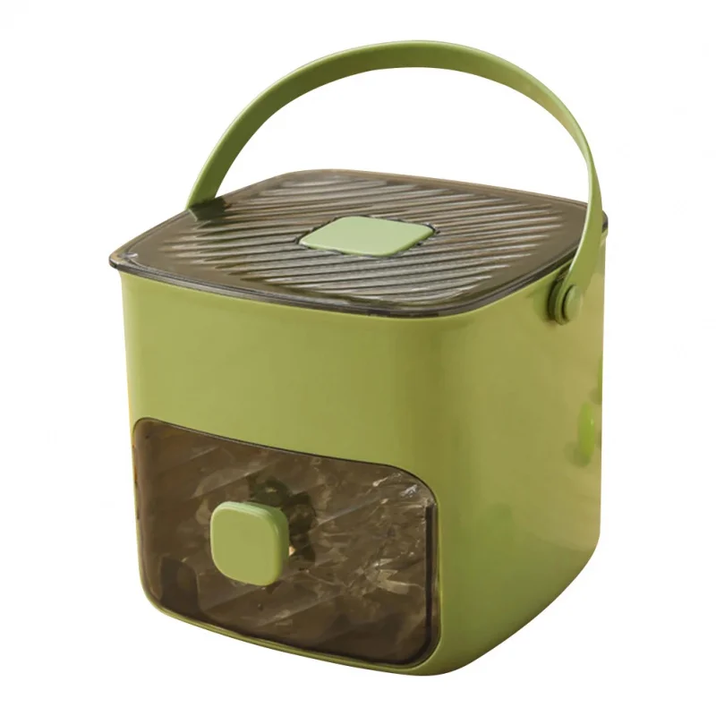 Portable Ice Maker with Handle & Storage Drawer Countertop Ice Cube Maker Compact Ice Maker Machine for Household & Outdoor Use image 6