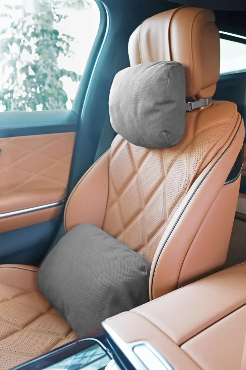 Hochwertiges Nackenstützkissen für den Autositz, weiches, atmungsaktives Kissen, lindert Nackenverspannungen, bequemes Zubehör für den Fahrspaß. – Detail 25
