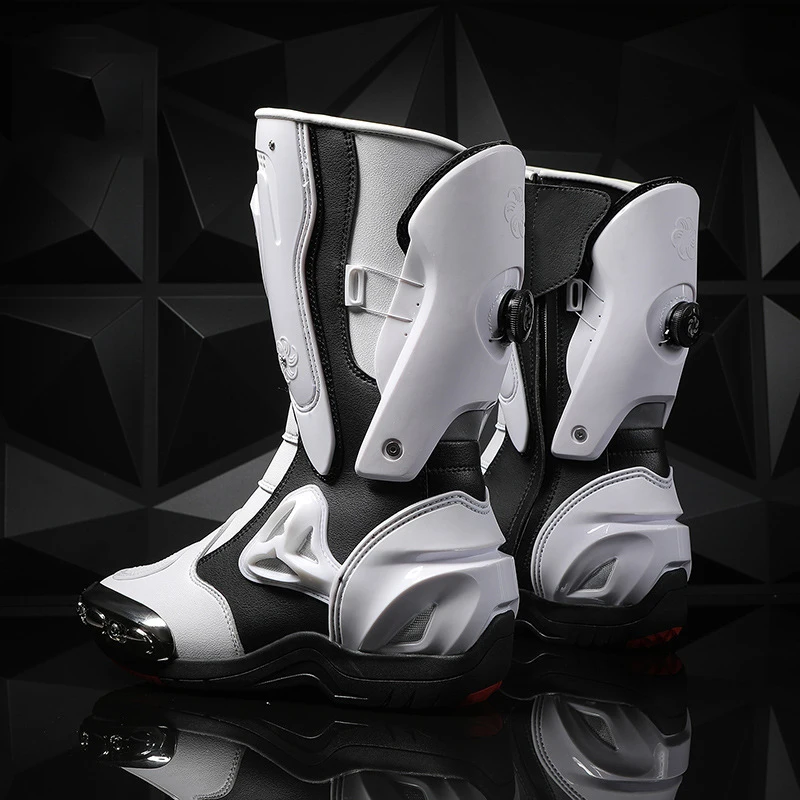 

Waterproof Motorcycle Boots Moto Motorbike Equipment Racing Long Motorcycle Boots Men Off-road Racing