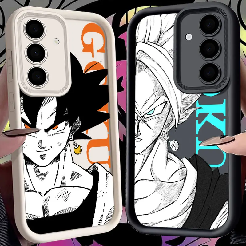 Gokus Dragons Vegetas Balls S24FE Phone Case For Samsung Galaxy S24 S23 S21 S20 Fe S25 Ultra S22 Plus 5G Shockproof Back Cover