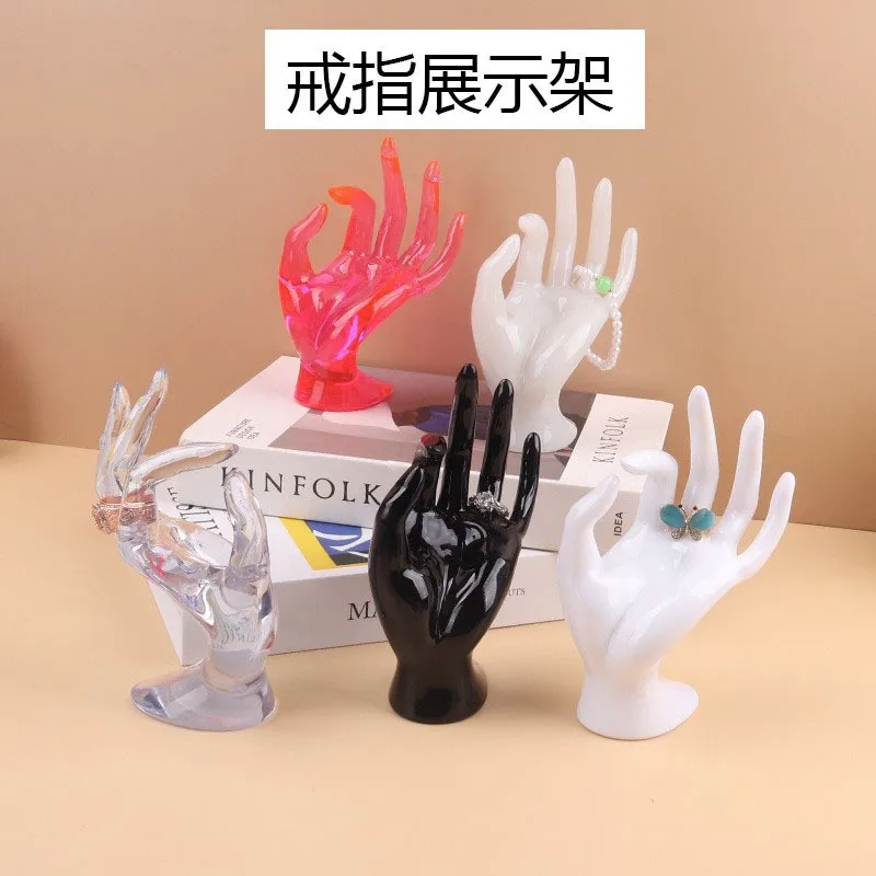 Mannequin Hand Jewelry Display Stand Resin Hand Model Ring Bracelet Holder Counter Showcase Prop For Jewelry Shop Window Display