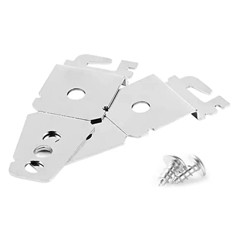 AEE3-4 Pack Undercounter Dishwasher Upper Mounting Bracket With Screws For Whirlpool & Kitchenaid Dishwashers 8269145