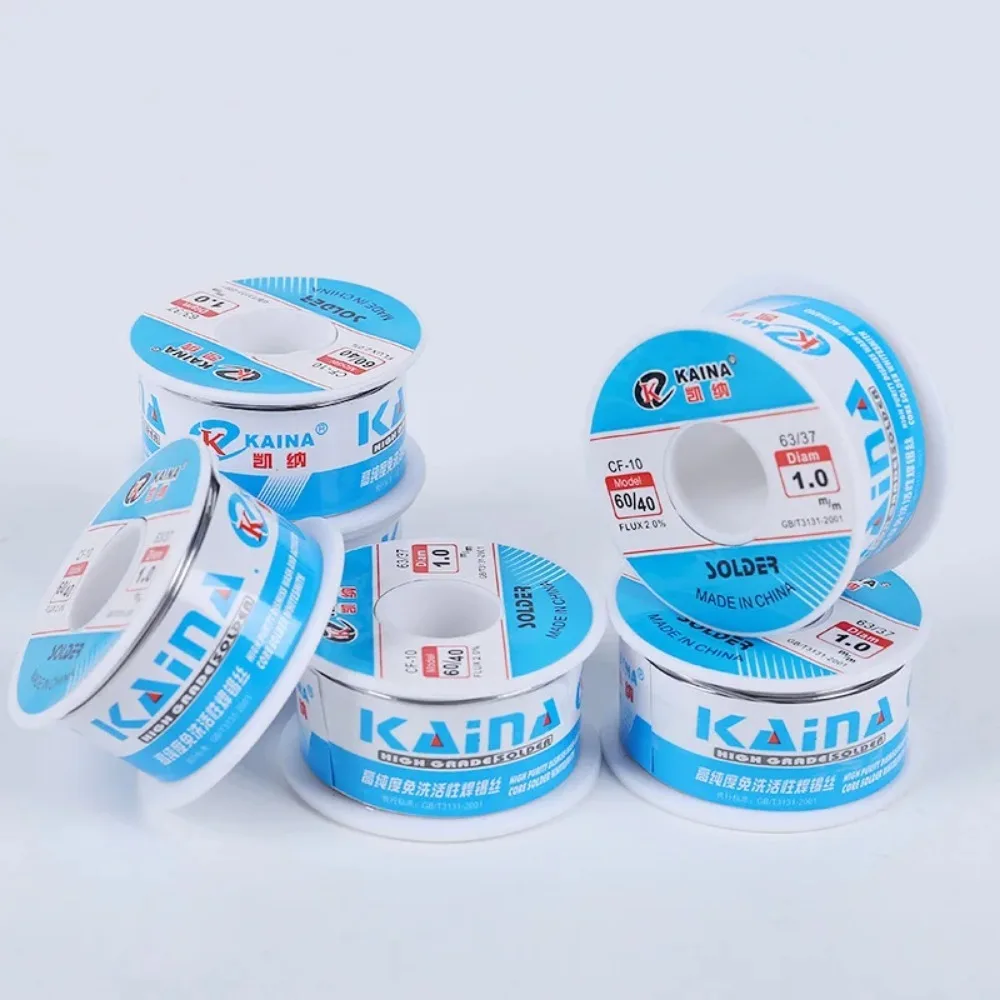 100 جرام/50 جرام CF-10 60/40 لحام سلك القصدير 0.5/0.6/0.8/1.0/1.2/1.5/2.0 مللي متر لفة نظيفة الصنوبري لحام الأساسية سلك لحام الجريان بكرة أنبوب #2