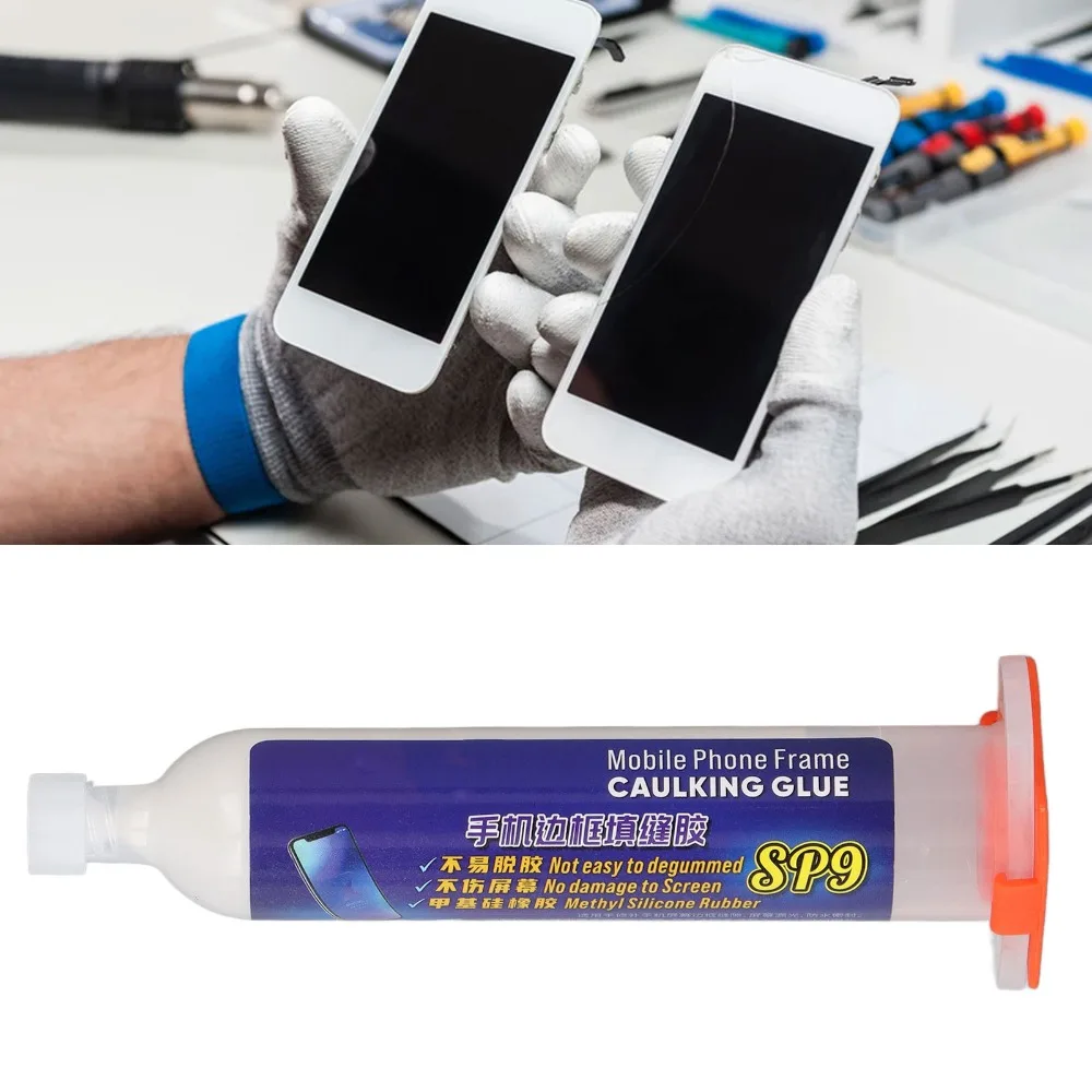 

SP9/SP6 LCD Glass Screen Repair Glue 30Min Curing High Strength Phone Screen Sealant Caulking Adhesive Phone Maintenance