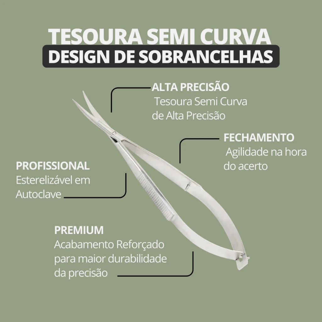 1pc Professional Micro Spring Lash Scissors Eyelash Extension Eco-Friendly Surgical Grade Stainless Steel Pointed