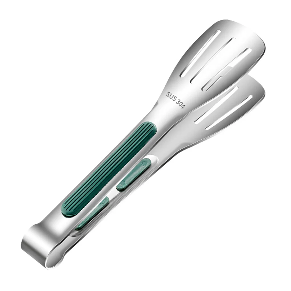 

Stainless Steel Food Tongs Anti-Scalding Bbq Tong Outdoor Grilling Steak Turner Multi-Function Cooking Tool Portable