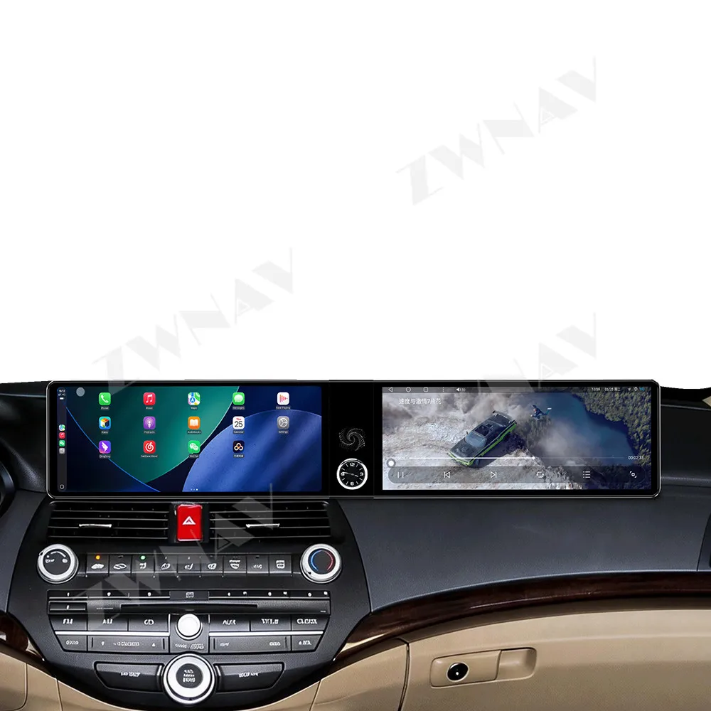 

Двойной 12,3-дюймовый сенсорный экран Android 13 для Honda Accord 8-го поколения (2008-2013) с GPS-навигацией, CarPlay, мультимедийным плеером и беспроводным головным устройством.