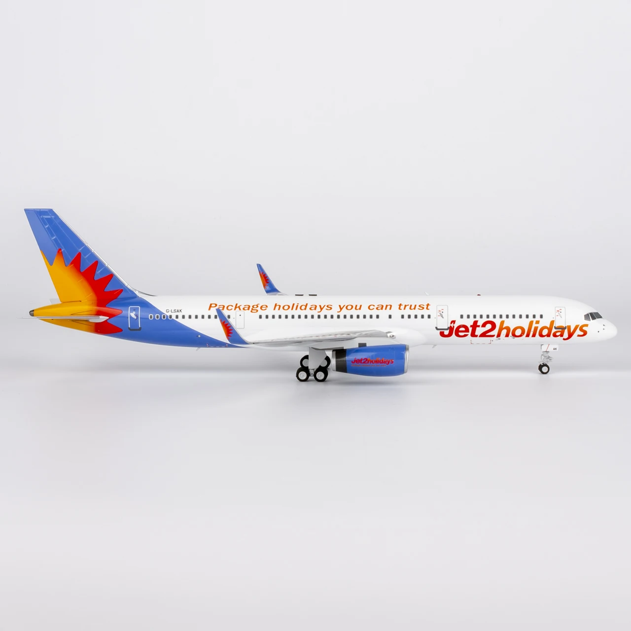Avión coleccionable de aleación 42050, regalo, modelo NG 1:200 Jet2.com Boeing B757-200, modelo de avión fundido a presión, G-LSAK con soporte