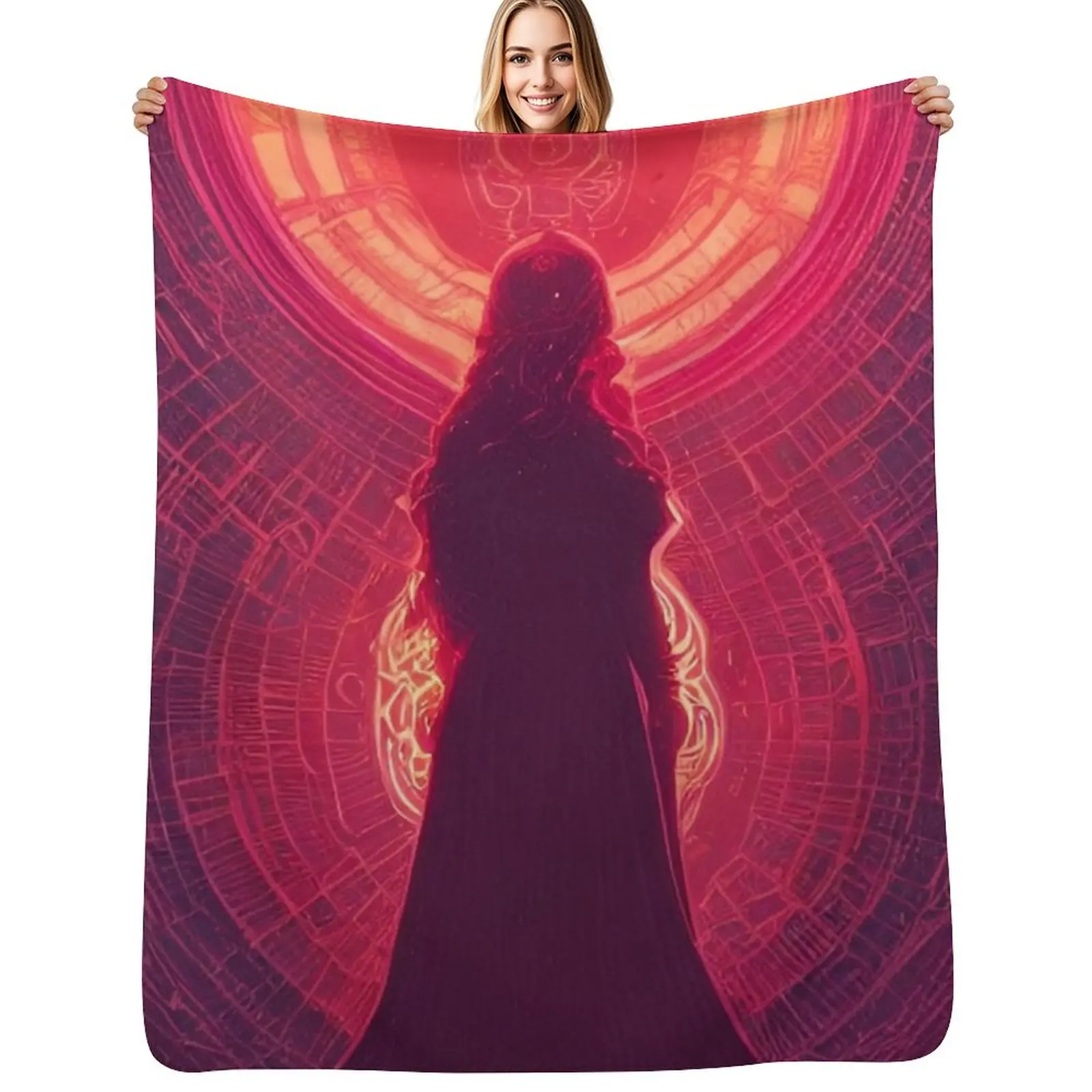 Scarlet Manipulator Throw Blanket Nap Winter beds Luxury Designer Vintage Large Softest Blankets
