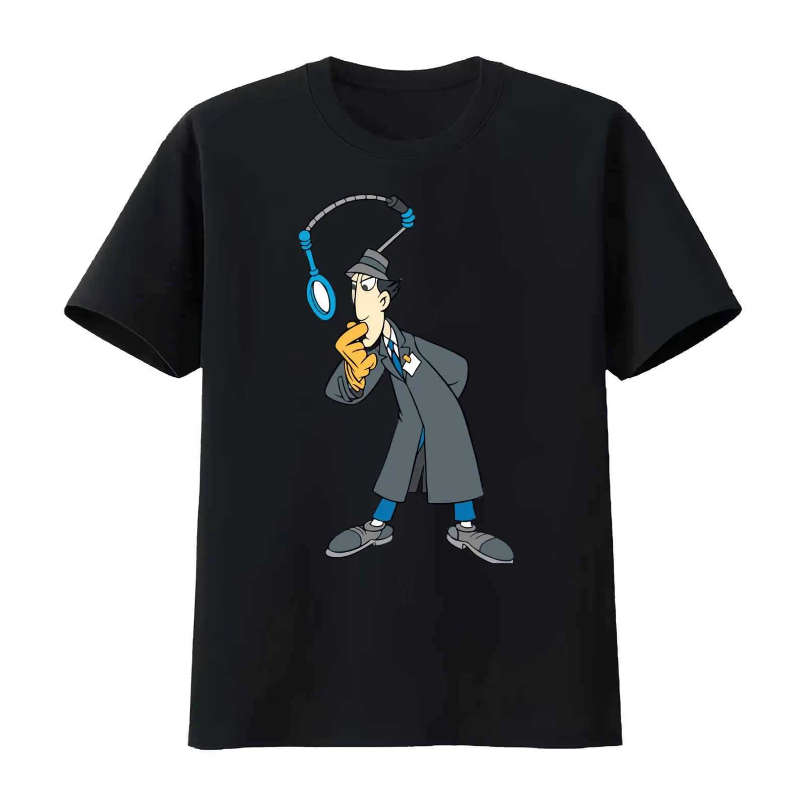 Inspector Gadget T-Shirt Summer Casual Cotton Tee Oversized Streetwear Tops Vintage Graphic Print Loose Fit Short Sleeve
