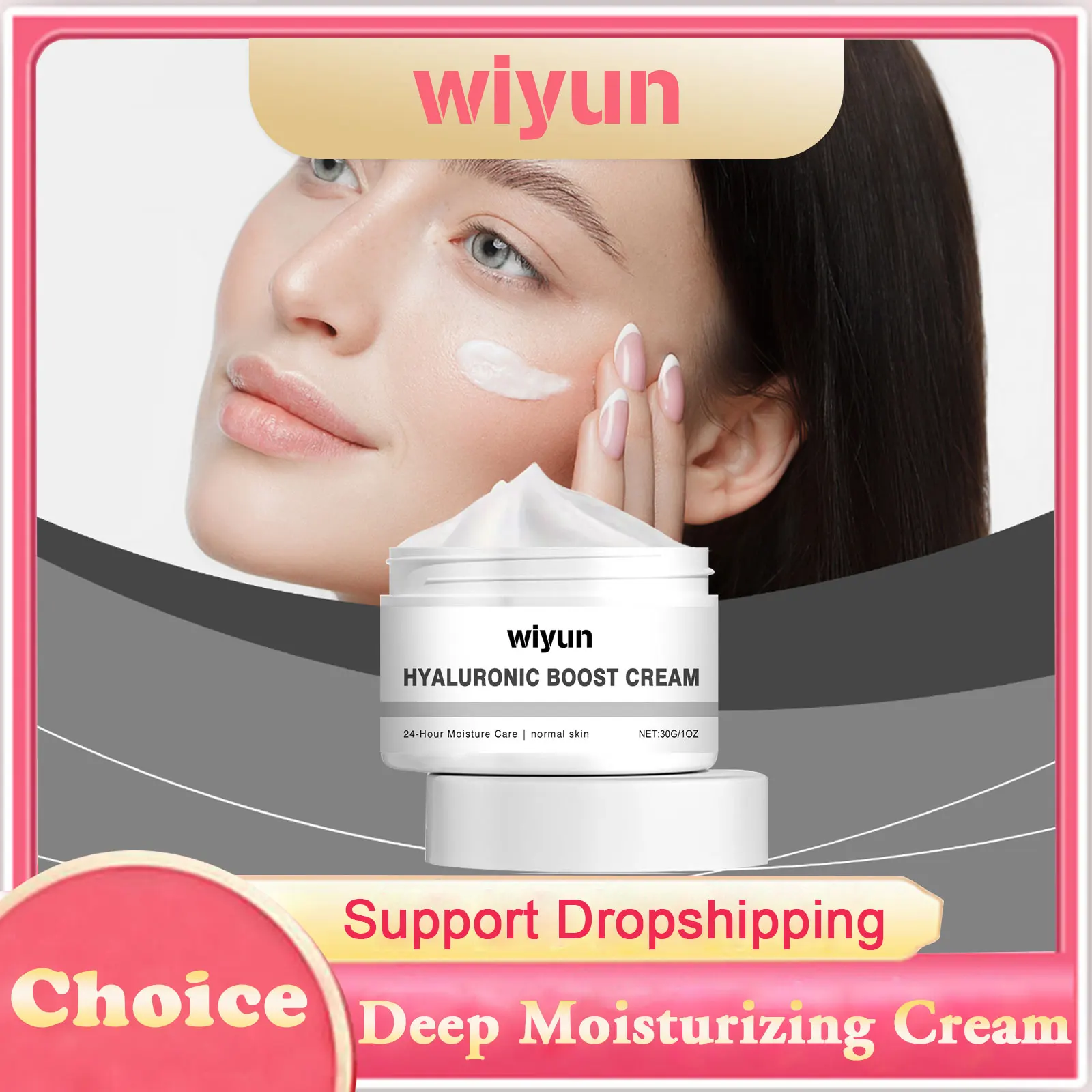 

Deep Moisturizing Cream Long-Lasting Nourishing Smooth Wrinkle Firming Whitening Improve Elasticity Hyaluronic Acid Face Cream