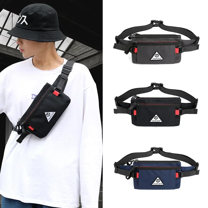 Women Men\'s Nylon Waist Fanny Pack Purse Pouch Casual Shoulder Messenger Bag Fashion Male Crossbody Chest Hip Bum Belt Bags