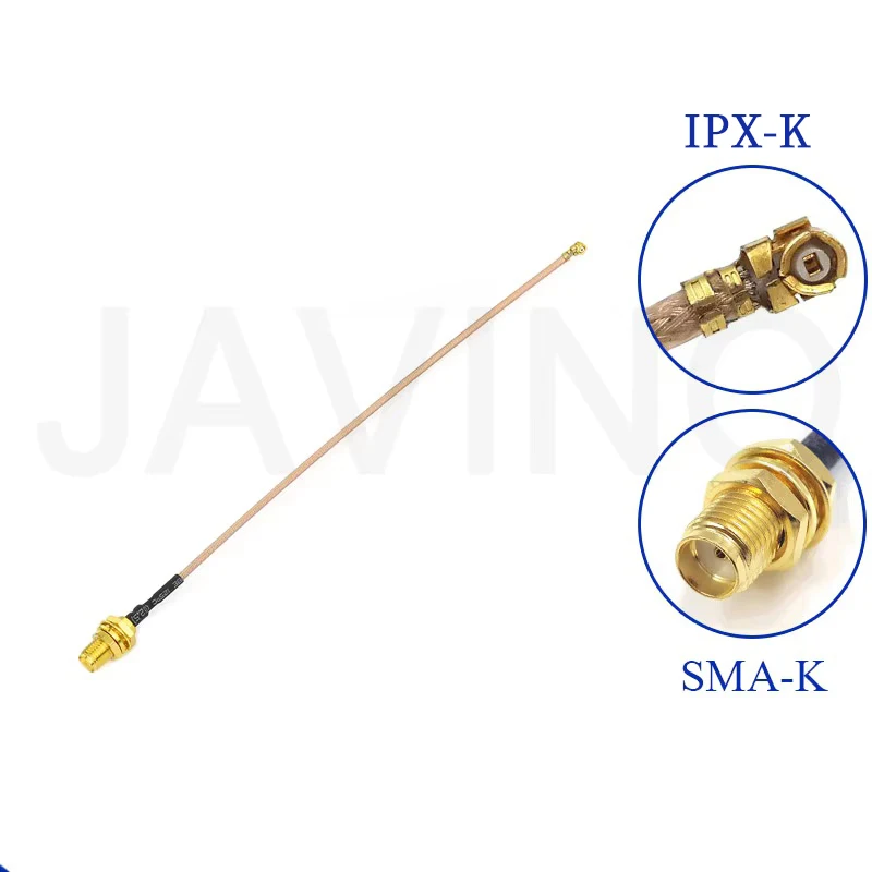 Extension Cord U.FL IPX to RP-SMA Female Connector Antenna RF Pigtail Cable Jumper for PCI WiFi Card RP-SMA Jack to IPX RG178