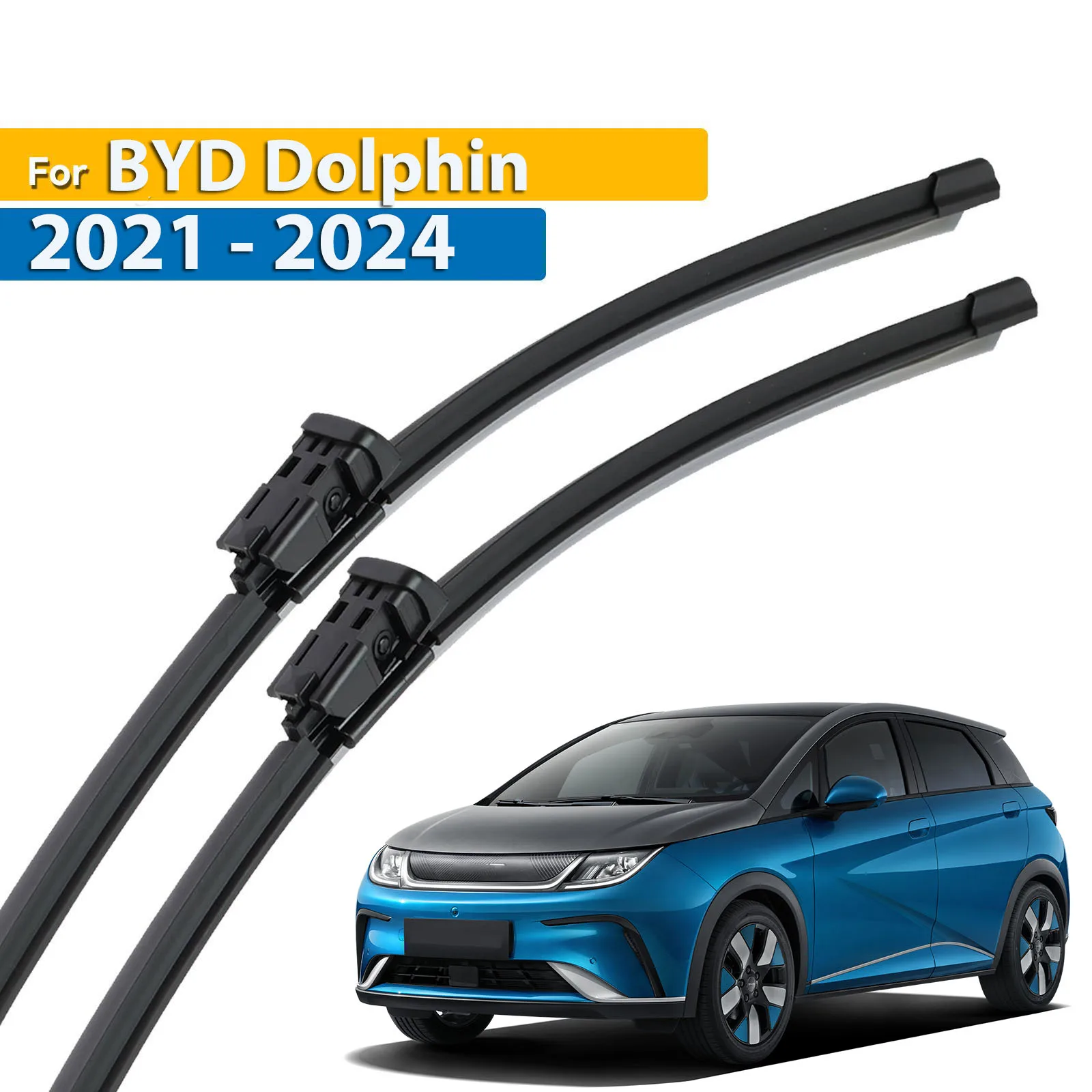 Erick's Wiper LHD Front Wiper Blades For BYD Dolphin 2021 - 2024 Windshield Windscreen Window Car Rain Brushes 24''+16''