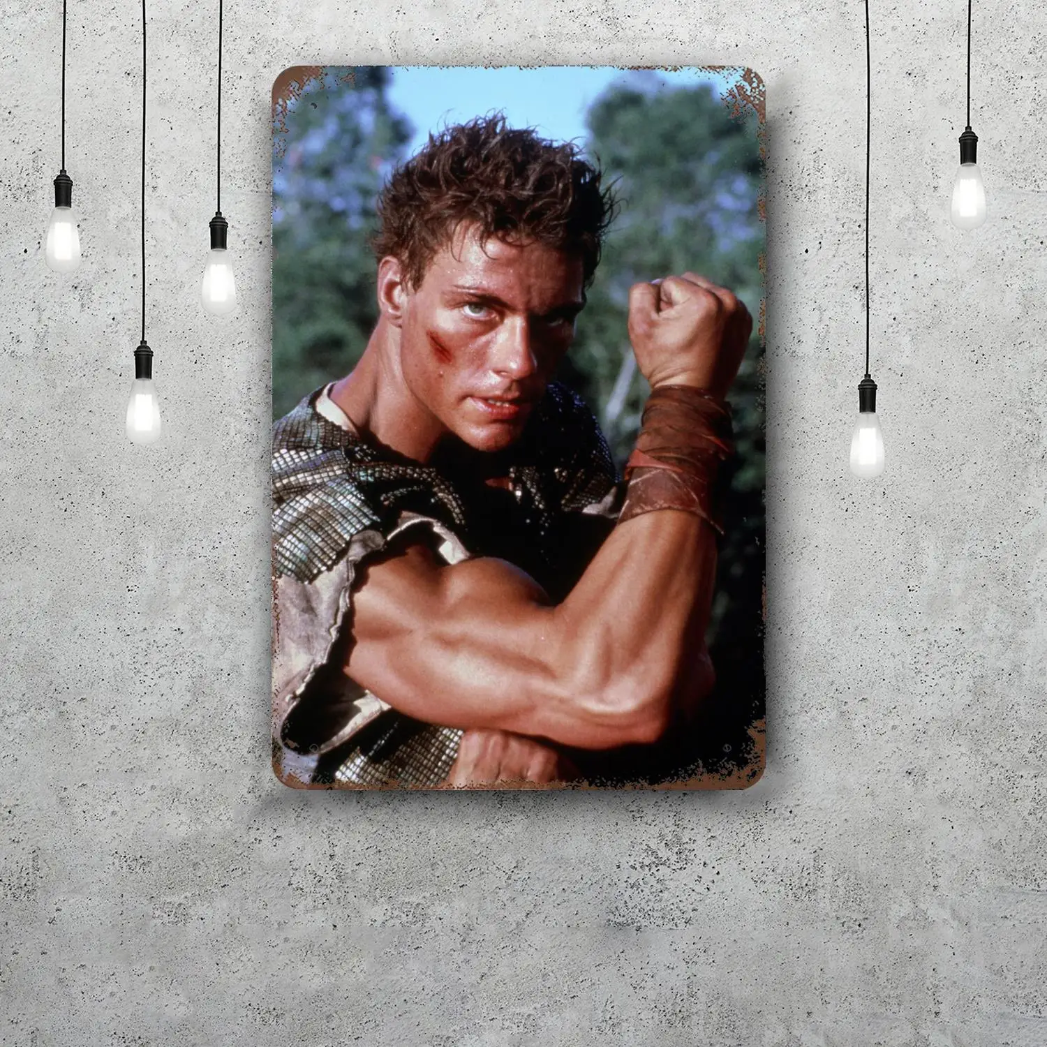 Jean-Claude Van Damme Retro Vintage Tin Sign Poster Decorative Plaque Metal Plate Wall Decor