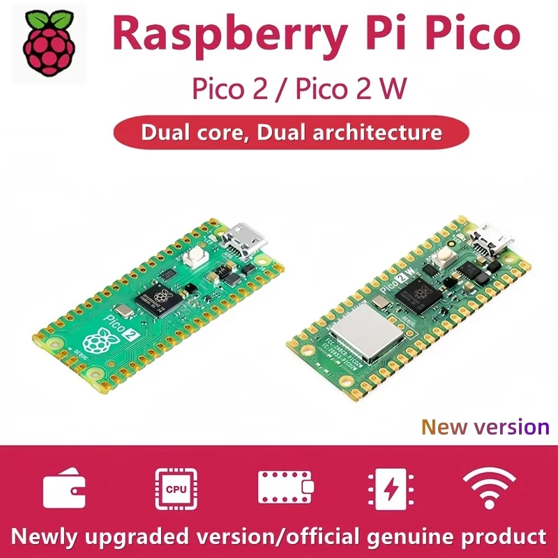 Raspberry pi pico 2 pico 2W Development board RP2350 Micro controller,Official genuine product Original