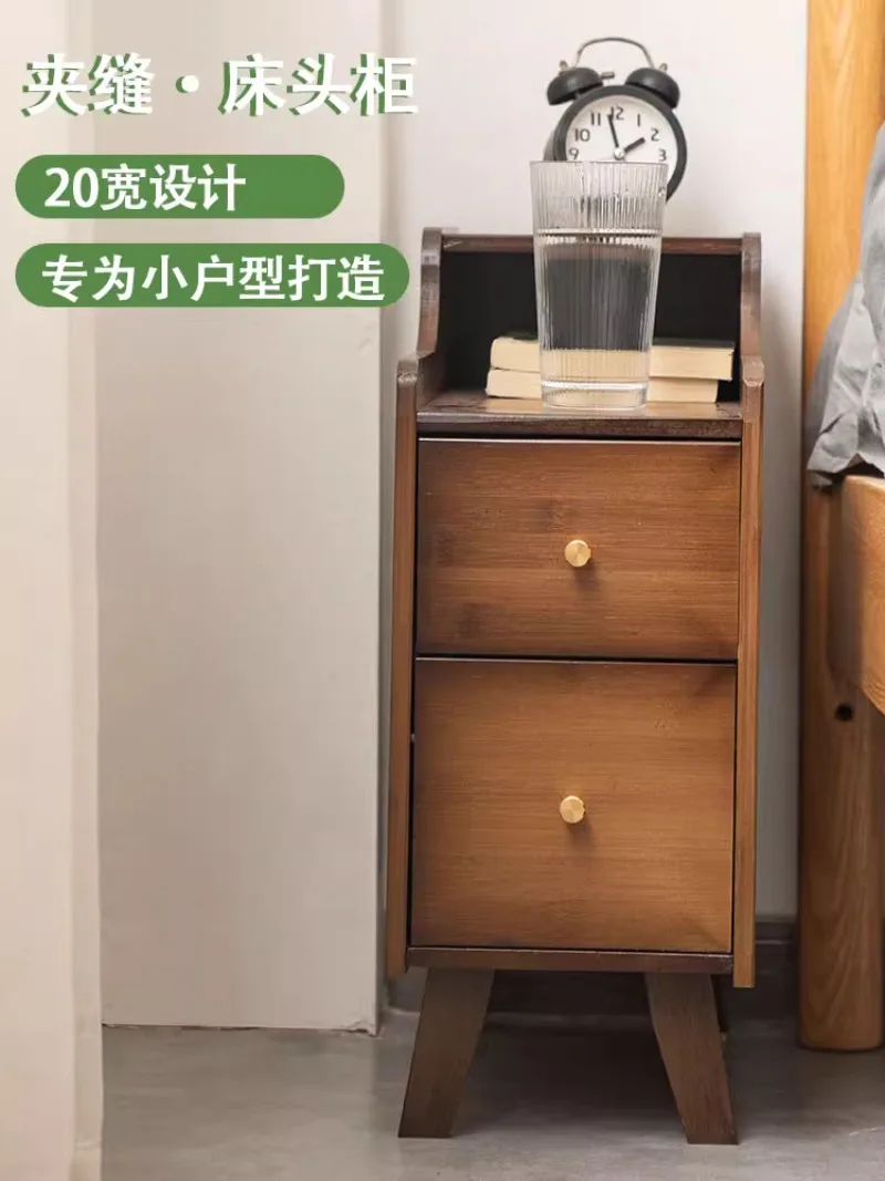

Bamboo Bedside Tea Table Creative Side Storage Cabinet Perfect for Bedroom Comfort Living Room Elegance Furniture