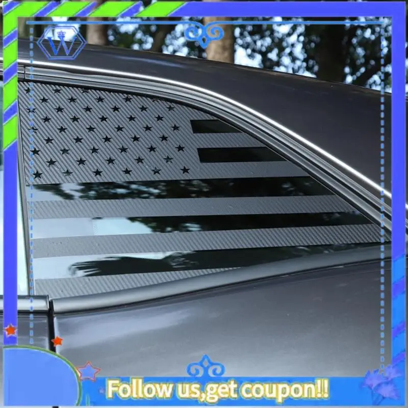

M46K-Car Side Blinds Rear Window Flag Decorative Stickers For Dodge Challenger 2008-2020