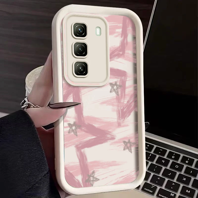 Hot 50 Pink Star New Sky Eye Handyhülle für Infinix Hot 50 30 30i 40 40Pro 20 12 20S S23 ITEL S23Plus 30Play A70 A18S P55 Cover