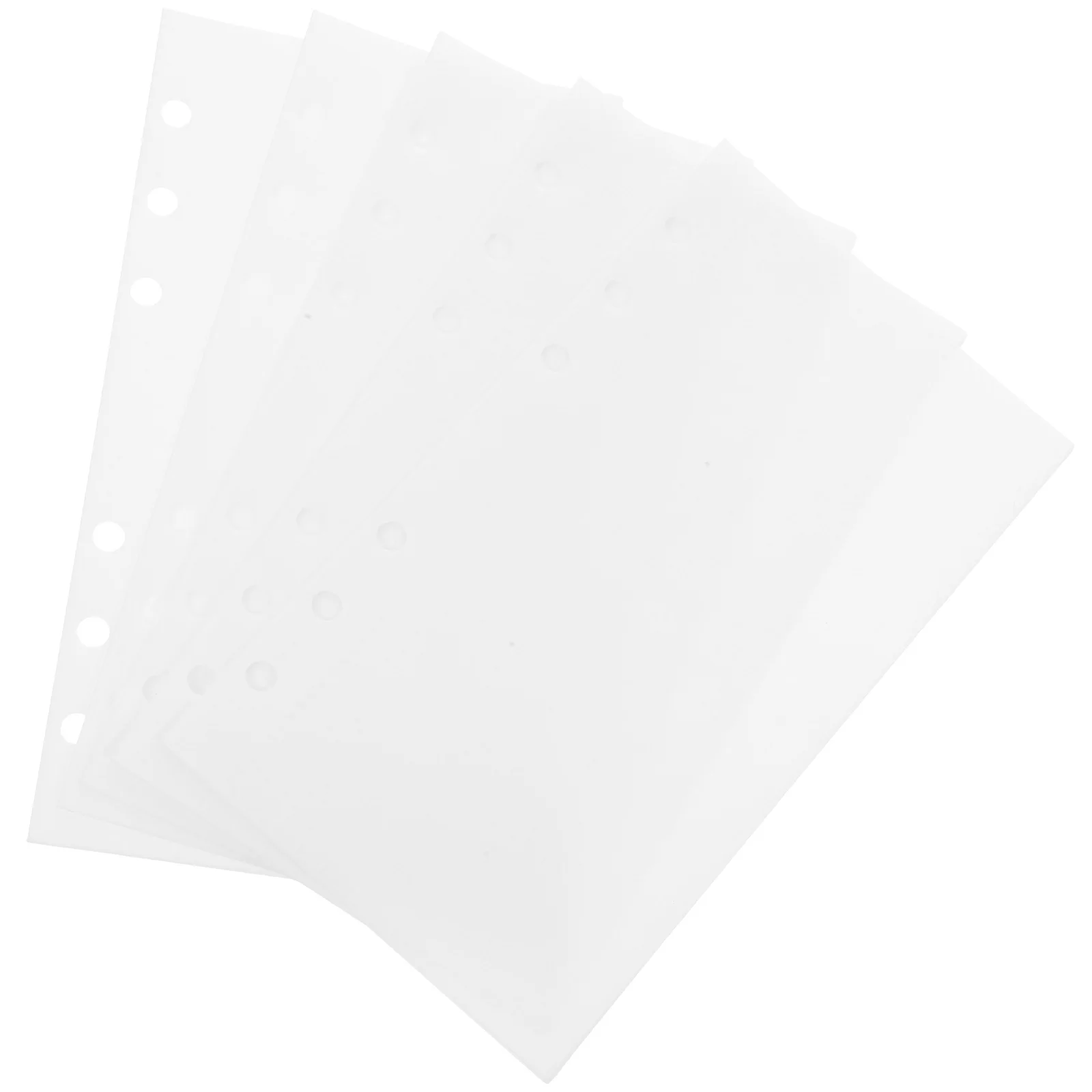 

5pcs Portable Budget Inserts Binder Accessories Reusable Budget Pockets Clear Envelopes For Business Cards Receipts A6 Binder