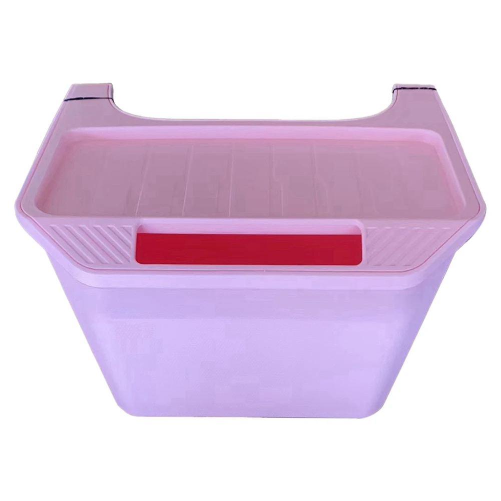 For Tesla Model 3 Model Y Rear Center Console Organizer Box Rear Middle Seat Car Tray Back Center Storage Pink