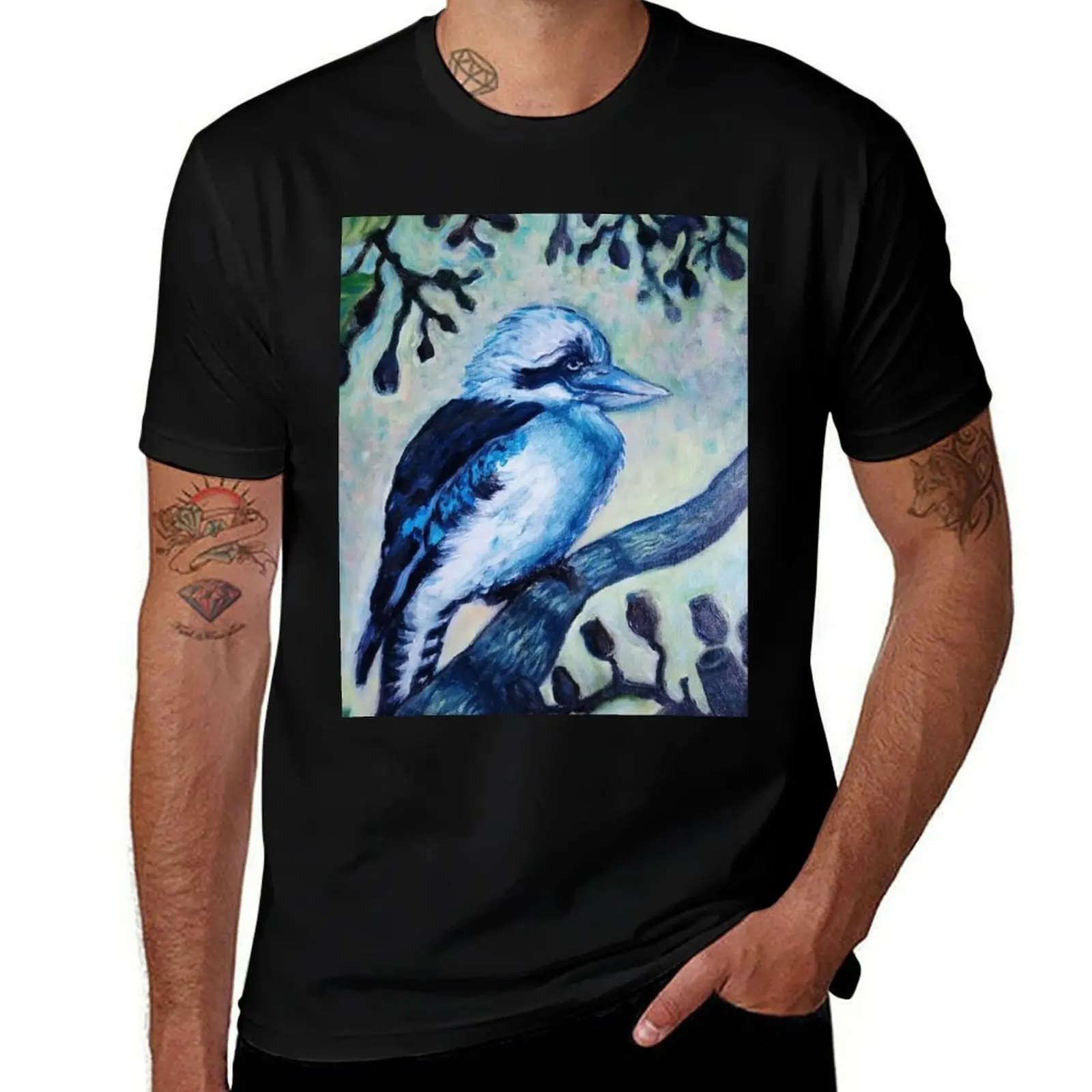 

Kookaburra in the old gum tree T-Shirt Plus Size Non-Shrink T-Shirt