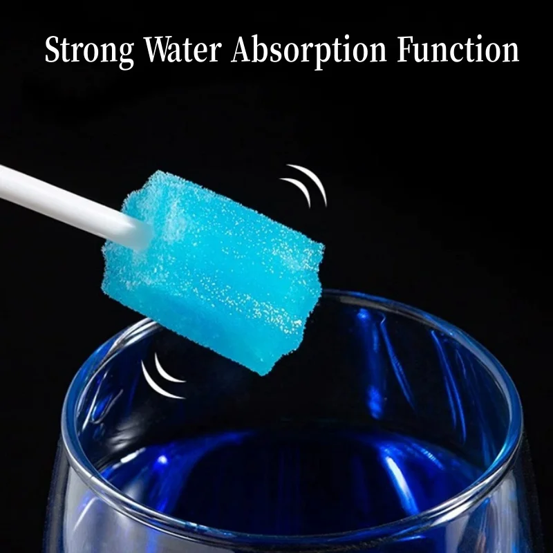 100Pcs Dental Disposable Oral Sponge Swab Teeth Cleaning Oral Cleaning Sponge Stick
